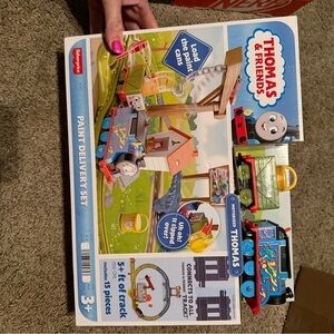 Thomas & Friends Paint Delivery Set - Blue, Red, and Green